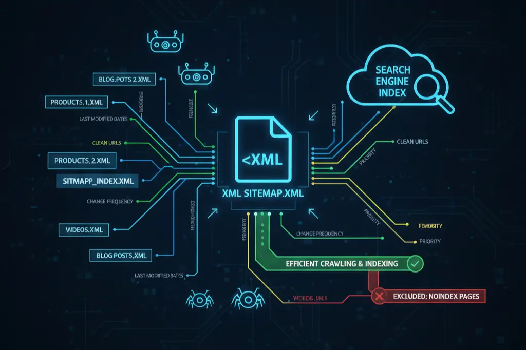 Properly configured XML sitemap for improved website crawling and indexing