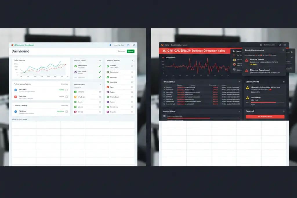 Comparison of maintained versus unmaintained website performance metrics