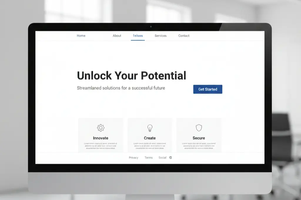 clean website layout demonstrating user friendly website principles
