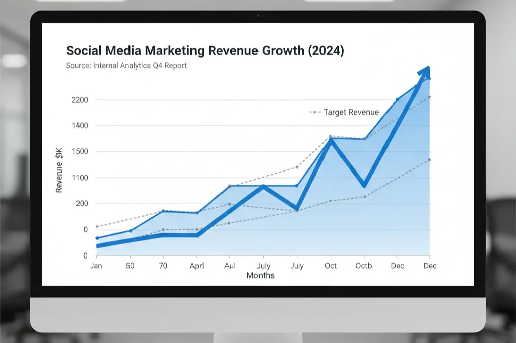 social media marketing business growth and revenue projection