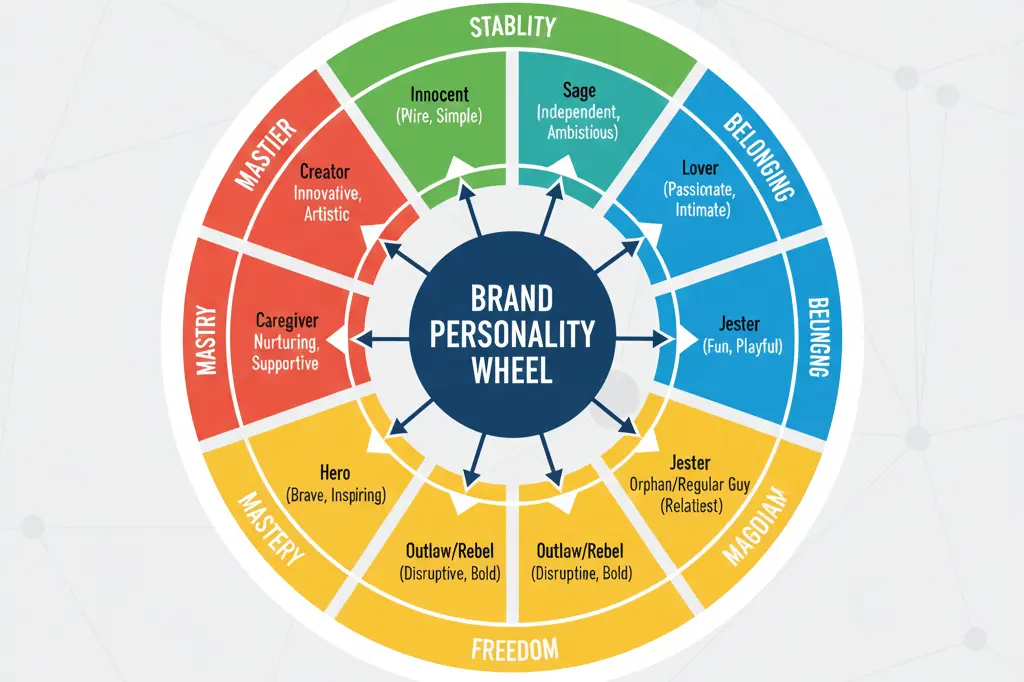 Brand personality types and characteristics for identity development