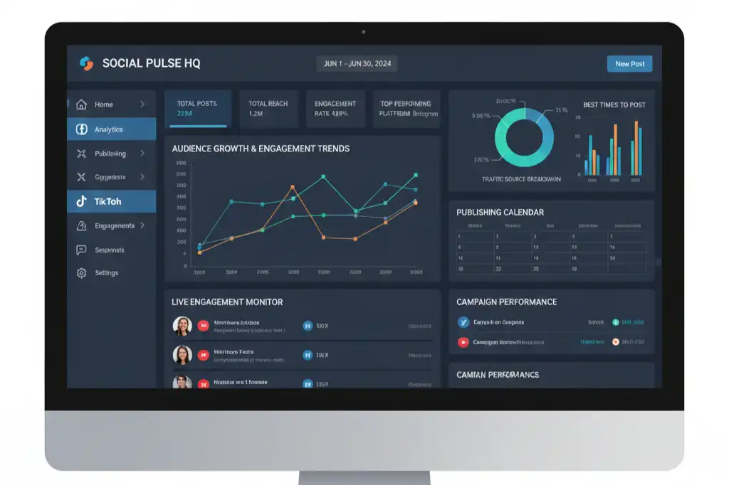 Professional tools used by social media marketers for content and analytics
