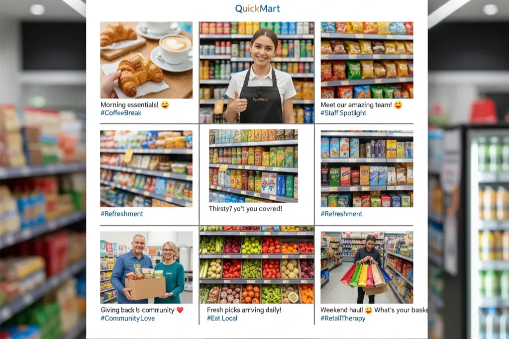 Social media content strategy for convenience store brand engagement