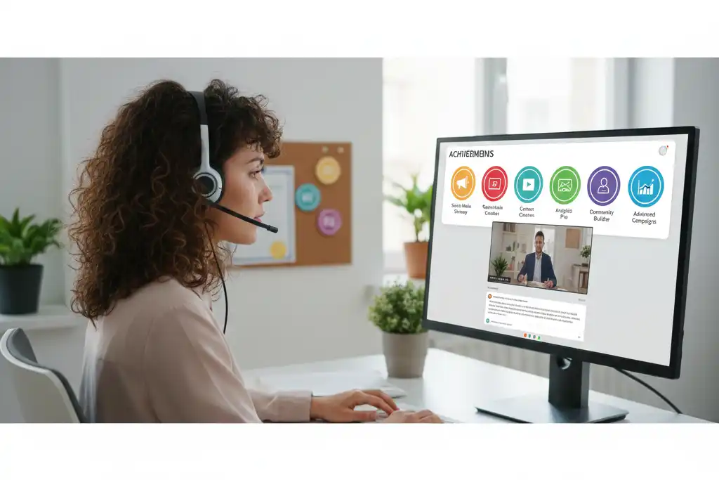 Social media marketing certification program with job placement support