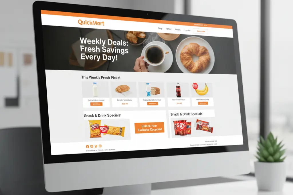 Email marketing campaign template for convenience store customer engagement