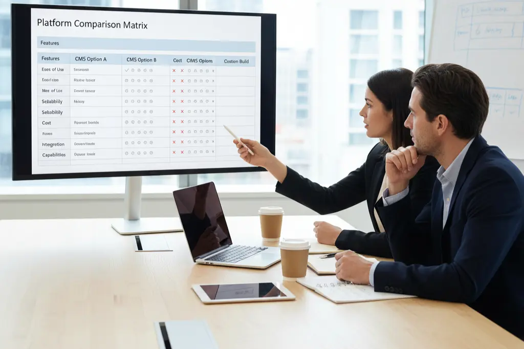 Selecting the right CMS platform for business website development