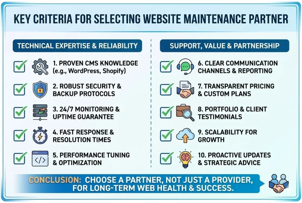 How to choose the right website support services provider
