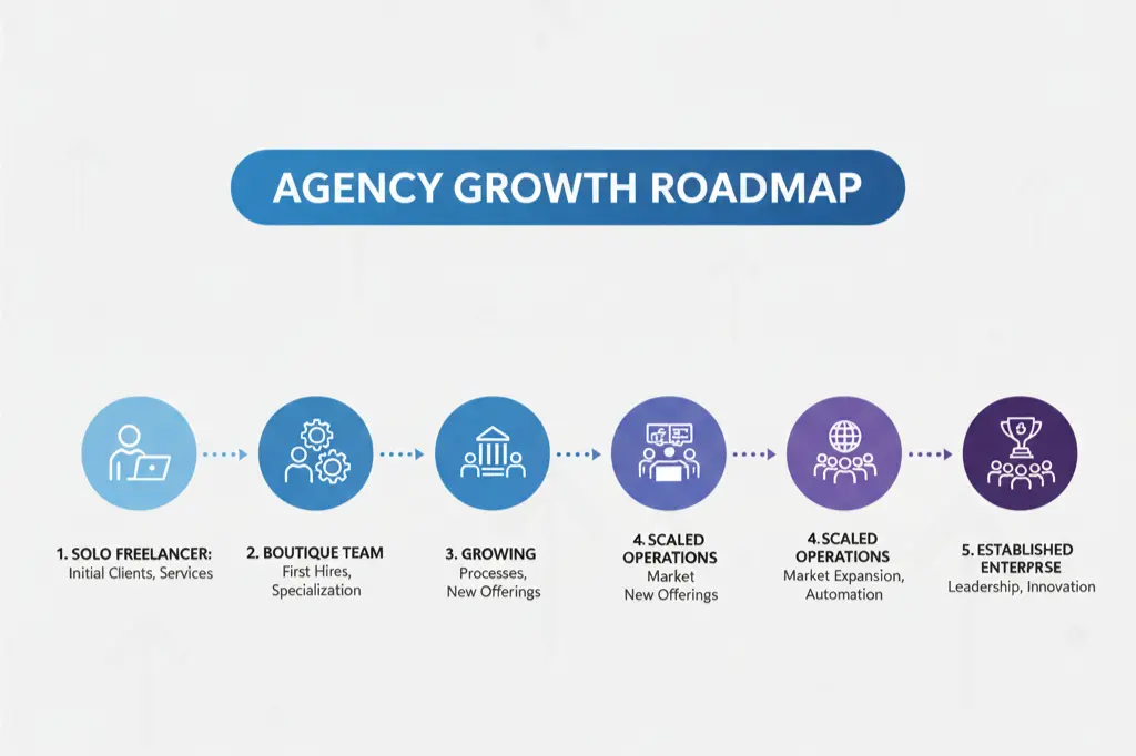 how to scale a marketing business from startup to agency