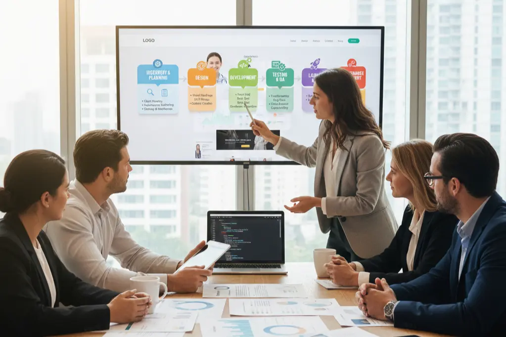 Custom website development consultation with Paradigm Media Networks experts