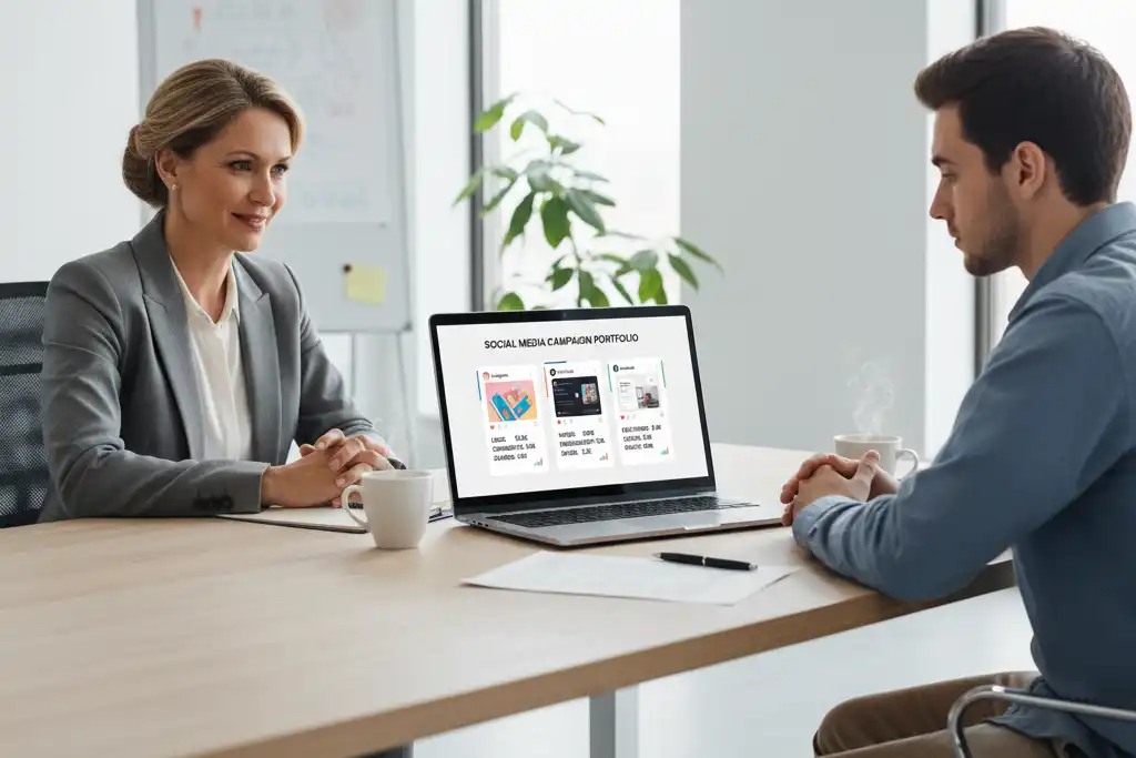 How agencies hire social media marketers with portfolio review process