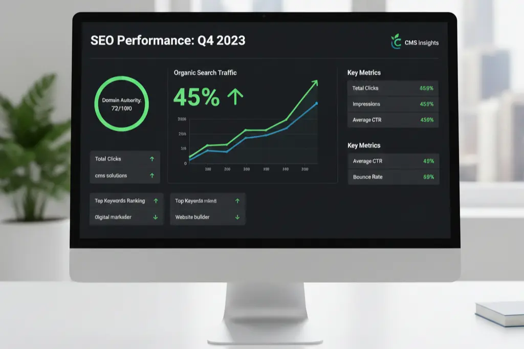 SEO growth results from optimized CMS website development