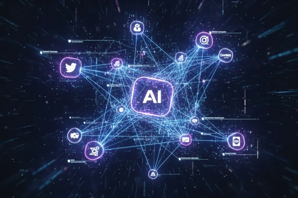 AI-powered knowledge graph showing interconnected brand entities for LLM entity SEO optimization