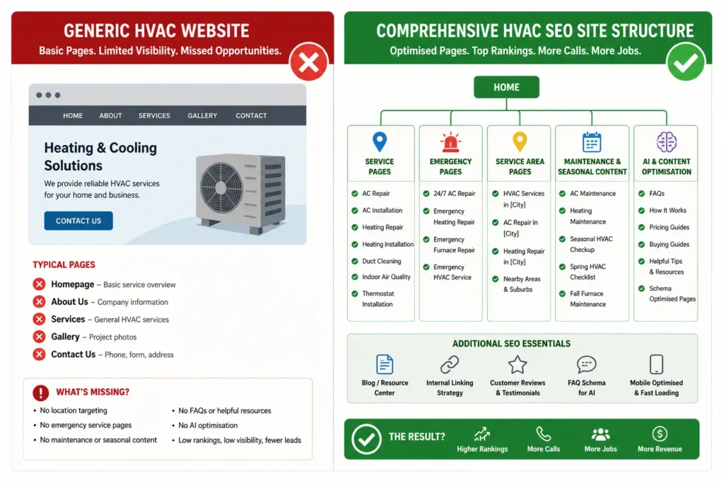 Content gaps in HVAC SEO that most competitors miss in 2026
