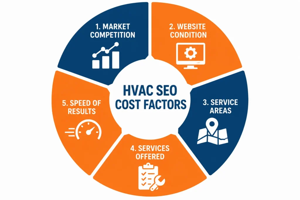 5 factors that influence HVAC SEO cost for contractors in 2026