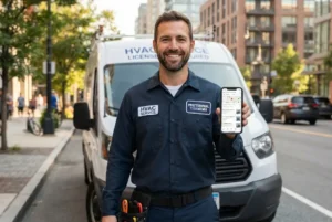 Local SEO for HVAC contractors step-by-step playbook showing Google Maps local pack rankings and service calls in 2026