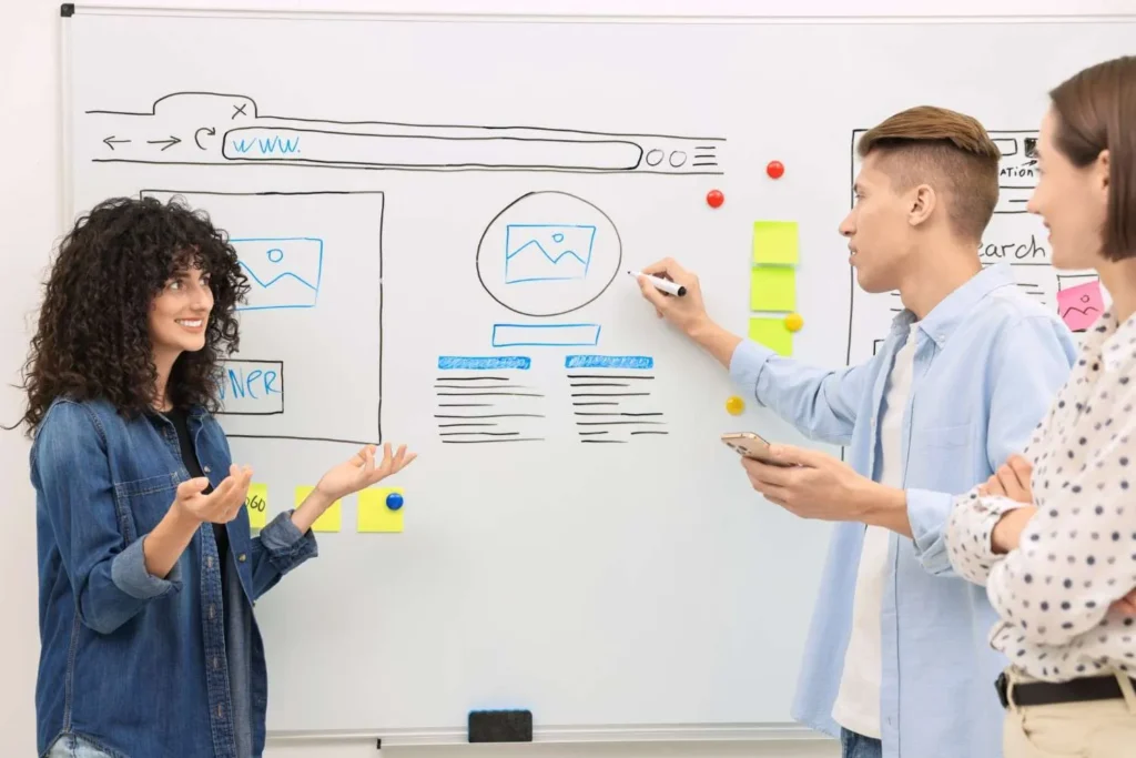 marketing team mapping SEO, GEO and paid media as one connected system