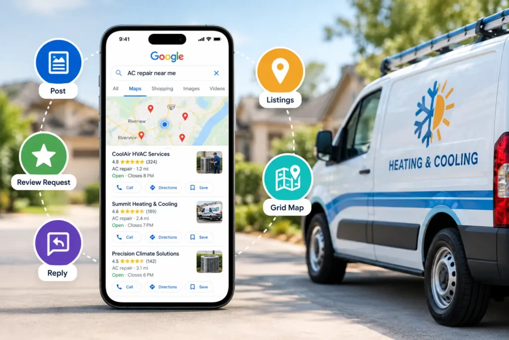Best tools to optimize Google Business Profile for HVAC companies