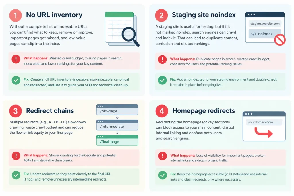 Common site migration SEO mistakes and how to fix them